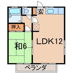 カーサスミキ1の物件間取画像